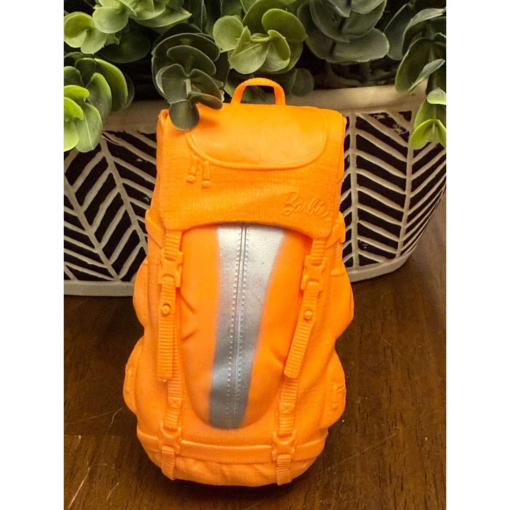 Barbie Mattel Backpack Fun Mountain Hiking Camping Large‎ Orange Accessory
